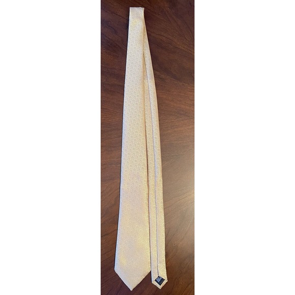 Hi Tie, Gold, Hand Made, 100% Silk, Men’s Neck Tie - Picture 3 of 11